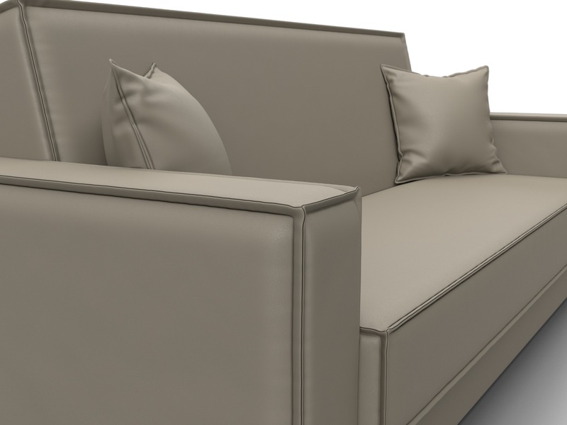 Диван-книжка Куба, Экокожа, GRIFON 04 бежевый