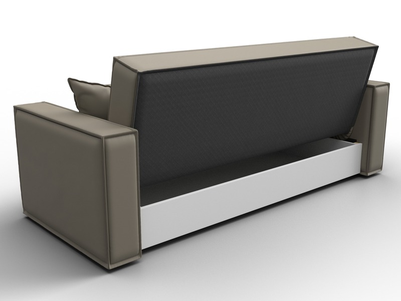 Диван-книжка Куба, Экокожа, GRIFON 04 бежевый