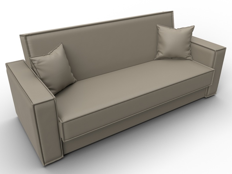 Диван-книжка Куба, Экокожа, GRIFON 04 бежевый