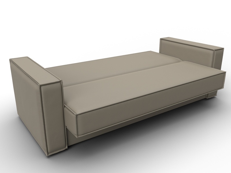 Диван-книжка Куба, Экокожа, GRIFON 04 бежевый