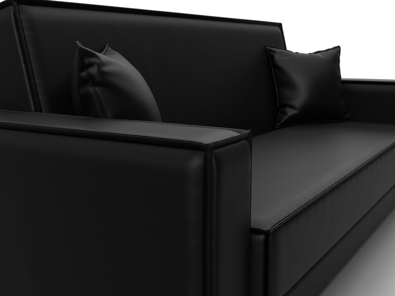 Диван-книжка Куба, Экокожа, GRIFON 18 черный