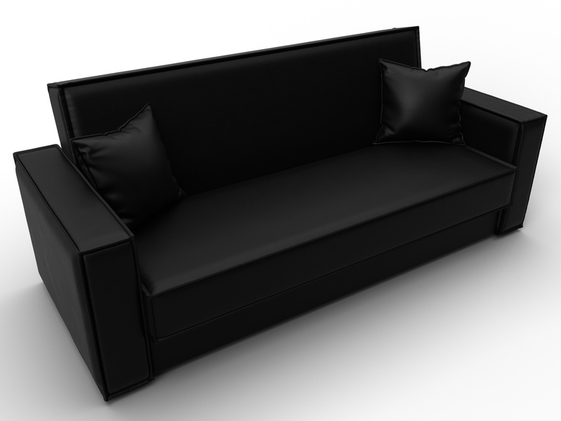 Диван-книжка Куба, Экокожа, GRIFON 18 черный