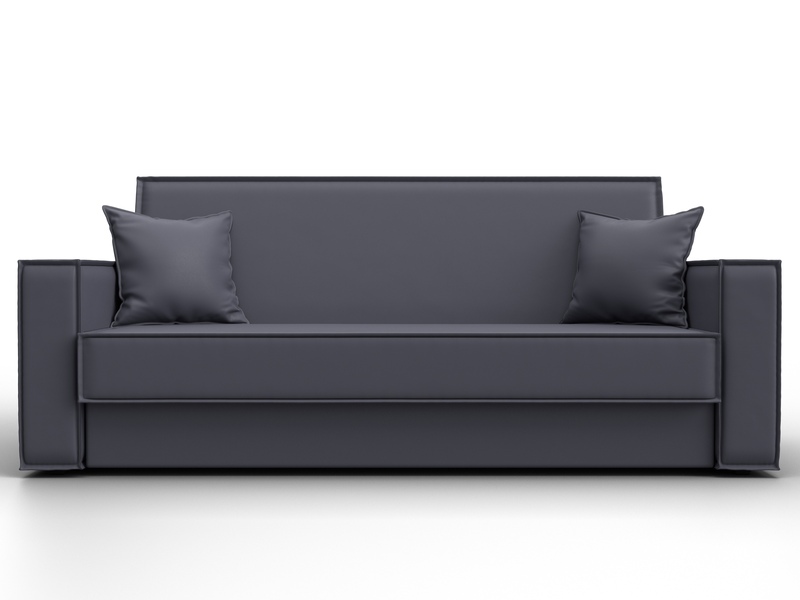 Диван-книжка Куба, Экокожа, GRIFON 15 серый