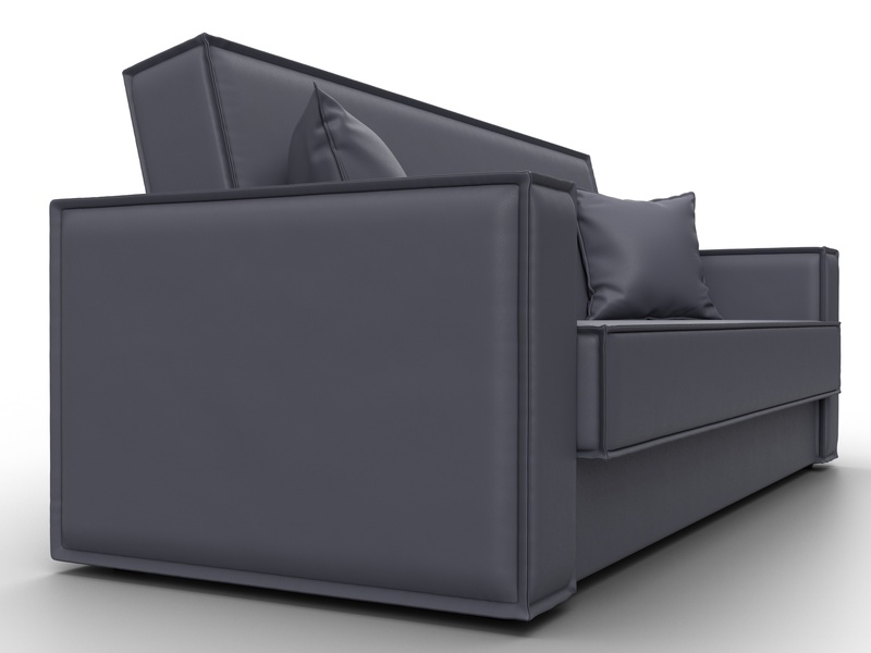 Диван-книжка Куба, Экокожа, GRIFON 15 серый