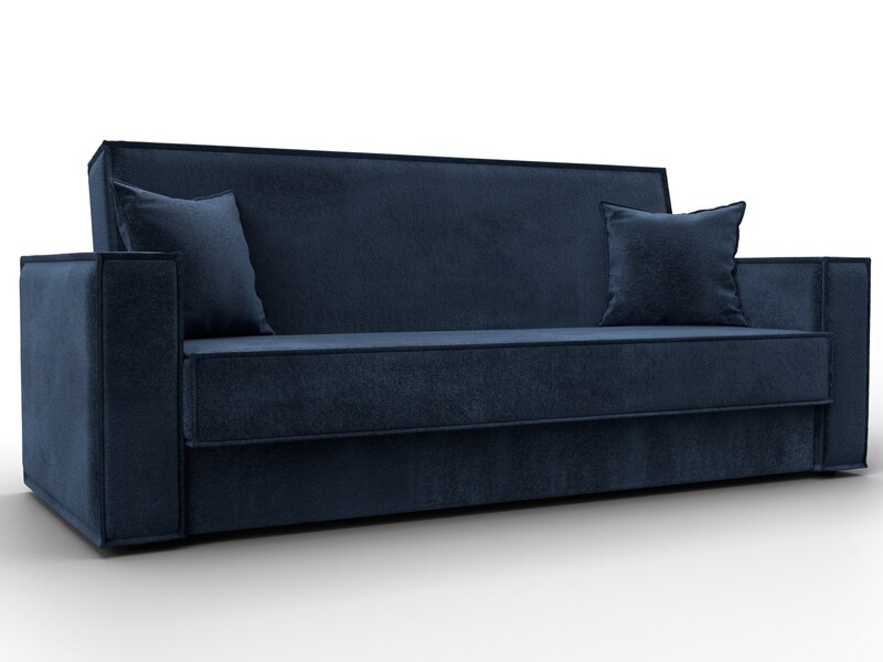 Диван-книжка Куба, Велюр, TOWER 13 синий