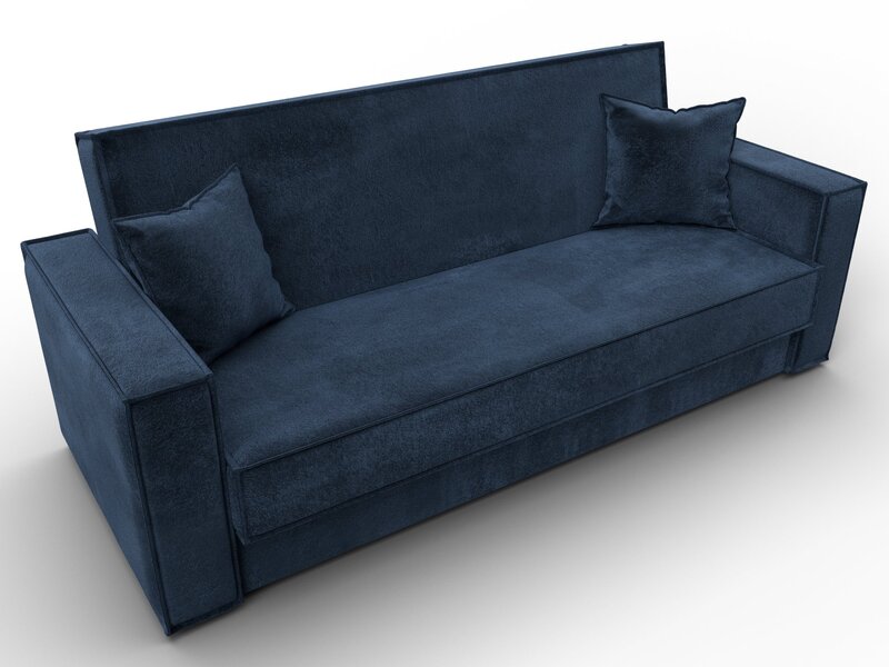 Диван-книжка Куба, Велюр, TOWER 13 синий