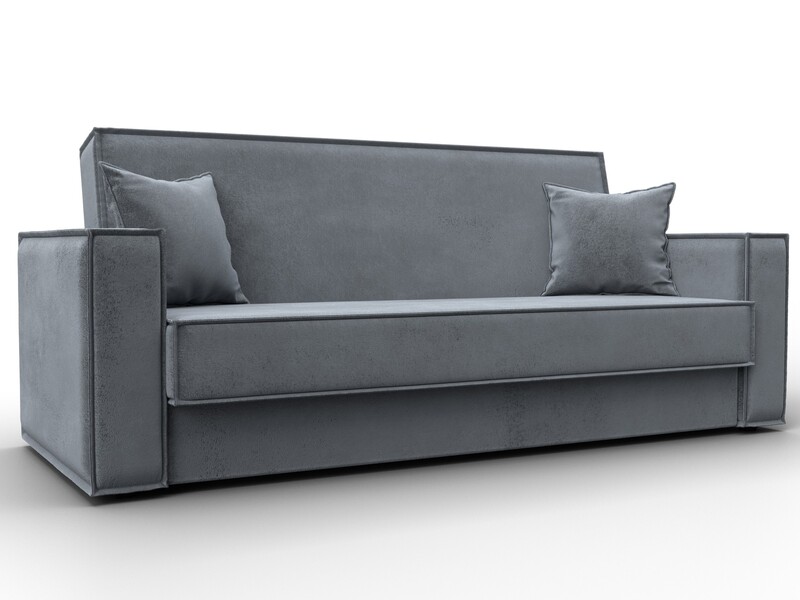 Диван-книжка Куба, Велюр, TOWER 10 серый