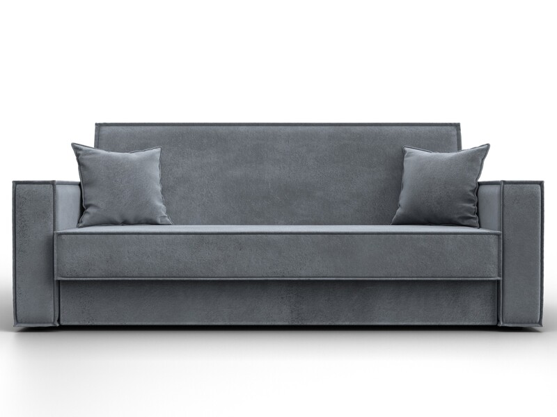 Диван-книжка Куба, Велюр, TOWER 10 серый