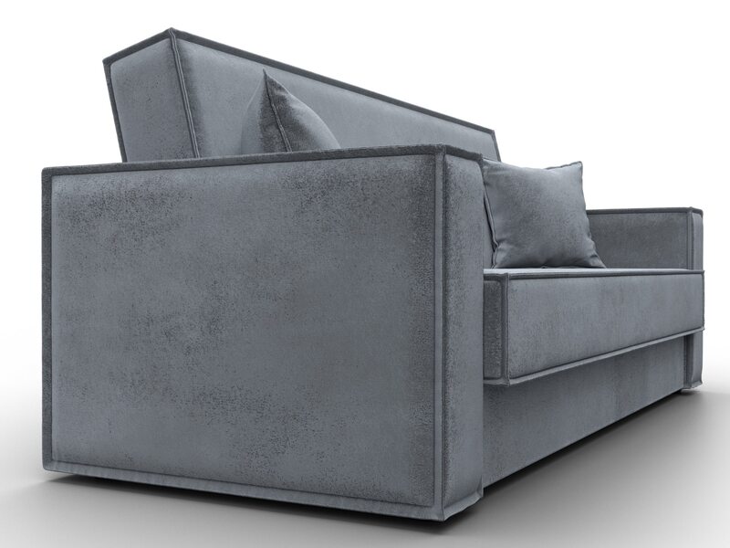 Диван-книжка Куба, Велюр, TOWER 10 серый