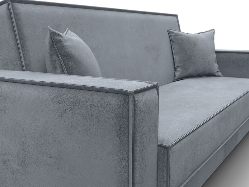 Диван-книжка Куба, Велюр, TOWER 10 серый