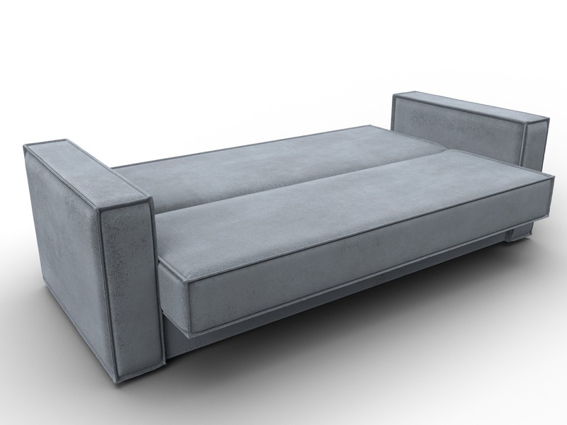 Диван-книжка Куба, Велюр, TOWER 10 серый