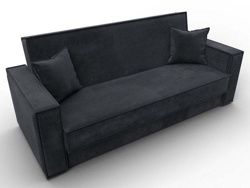 Диван-книжка Куба, Велюр, TOWER 11 темно-серый