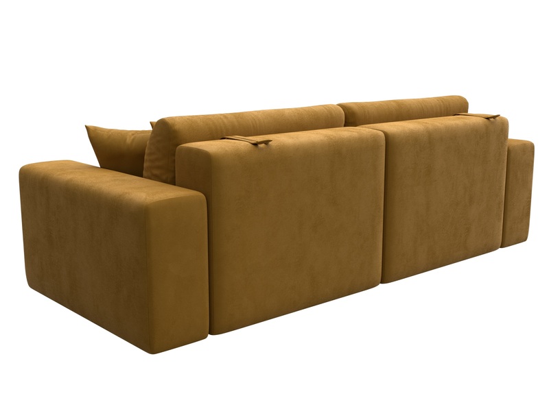 Диван прямой Лига-036 НПБ Классик, Велюр, BRUT 10 желтый