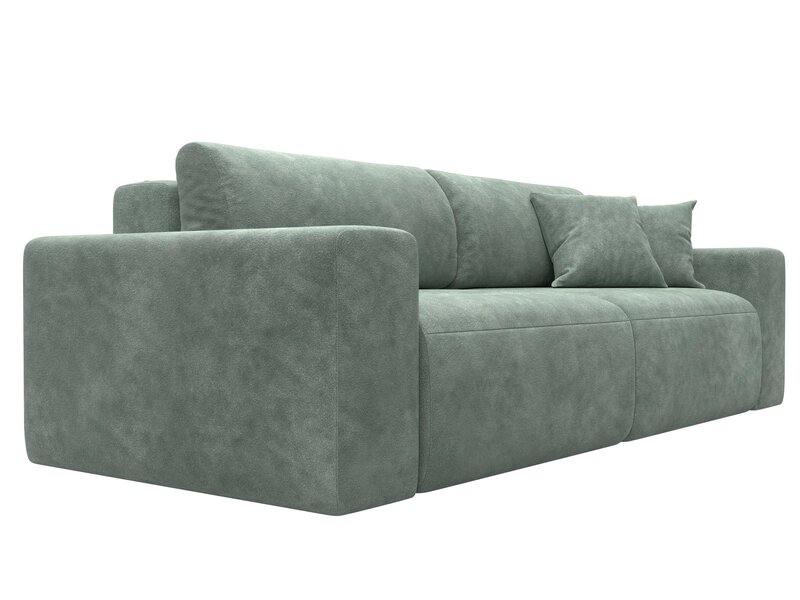 Диван прямой Лига-036 НПБ Классик, Велюр, BRUT 08 зеленый