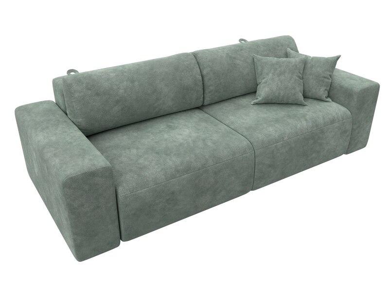 Диван прямой Лига-036 НПБ Классик, Велюр, BRUT 08 зеленый