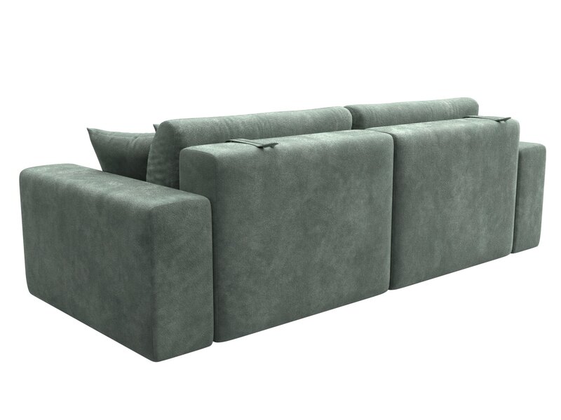 Диван прямой Лига-036 НПБ Классик, Велюр, BRUT 08 зеленый