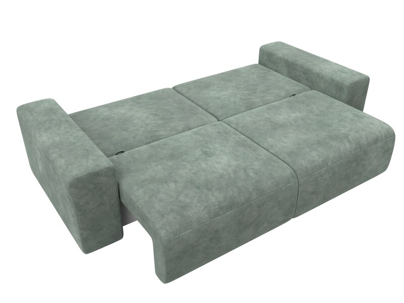 Диван прямой Лига-036 НПБ Классик, Велюр, BRUT 08 зеленый