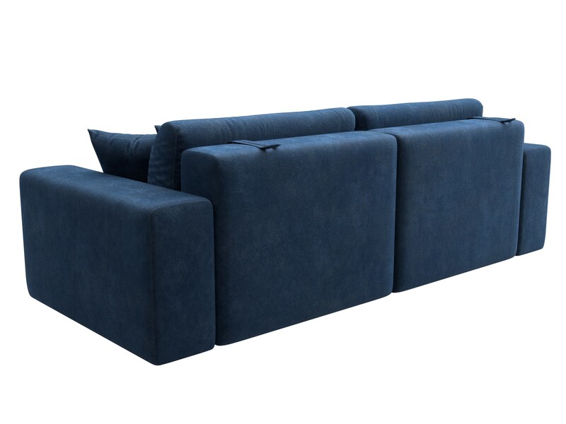 Диван прямой Лига-036 НПБ Классик, Велюр, BRUT 11 синий