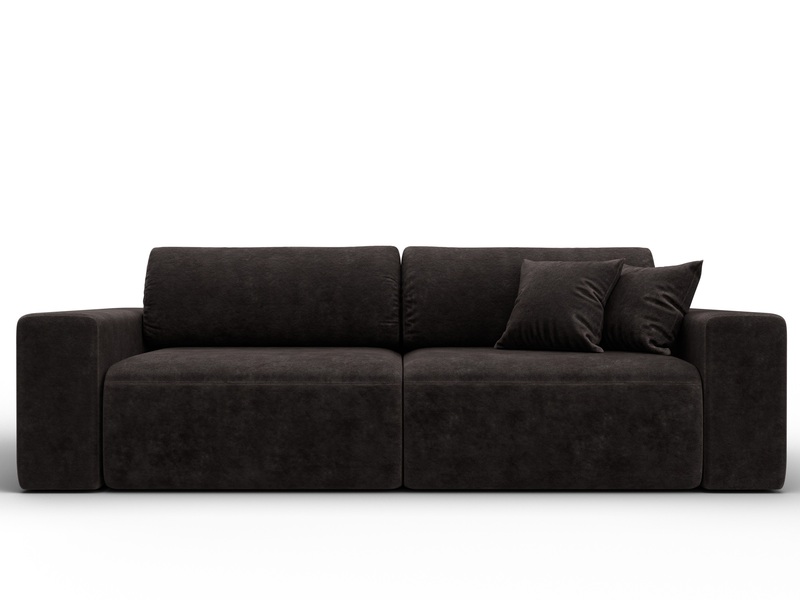 Диван прямой Лига-036 НПБ Классик, Велюр, BRUT 17 коричневый