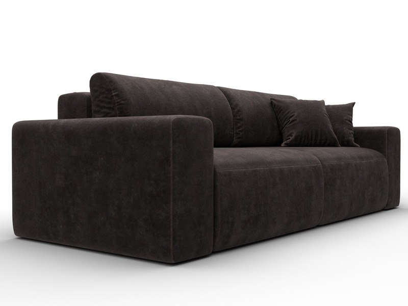 Диван прямой Лига-036 НПБ Классик, Велюр, BRUT 17 коричневый