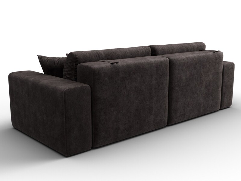 Диван прямой Лига-036 НПБ Классик, Велюр, BRUT 17 коричневый