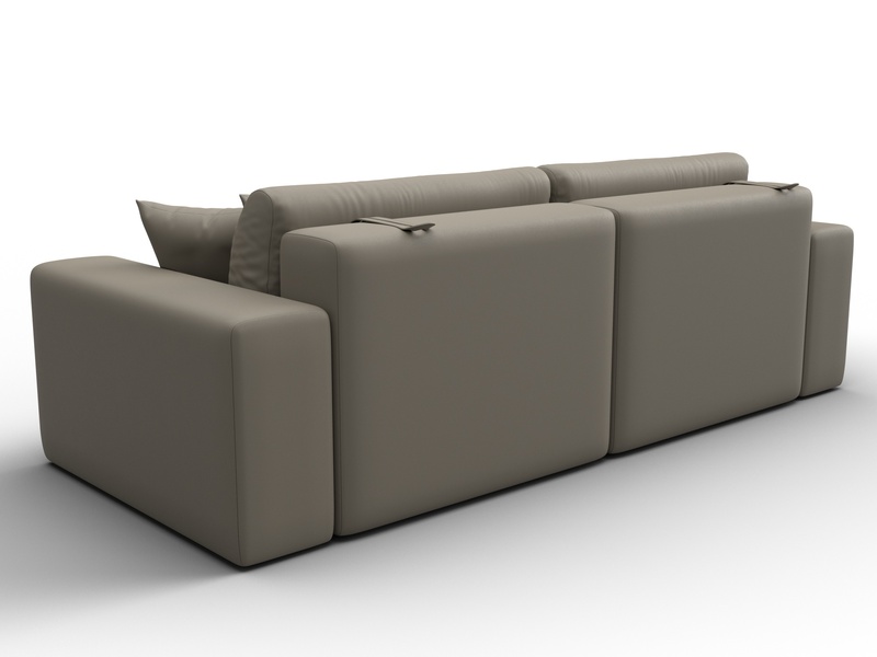 Диван прямой Лига-036 НПБ Классик, Экокожа, GRIFON 04 бежевый