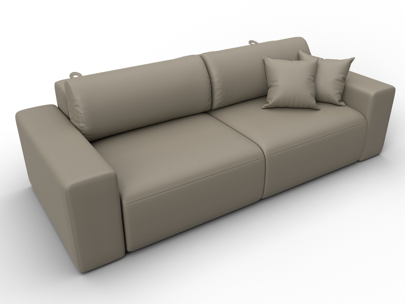 Диван прямой Лига-036 НПБ Классик, Экокожа, GRIFON 04 бежевый