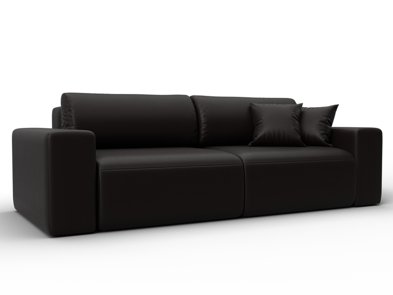 Диван прямой Лига-036 НПБ Классик, Экокожа, GRIFON 12 коричневый