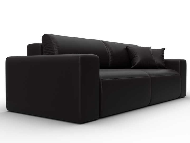 Диван прямой Лига-036 НПБ Классик, Экокожа, GRIFON 12 коричневый