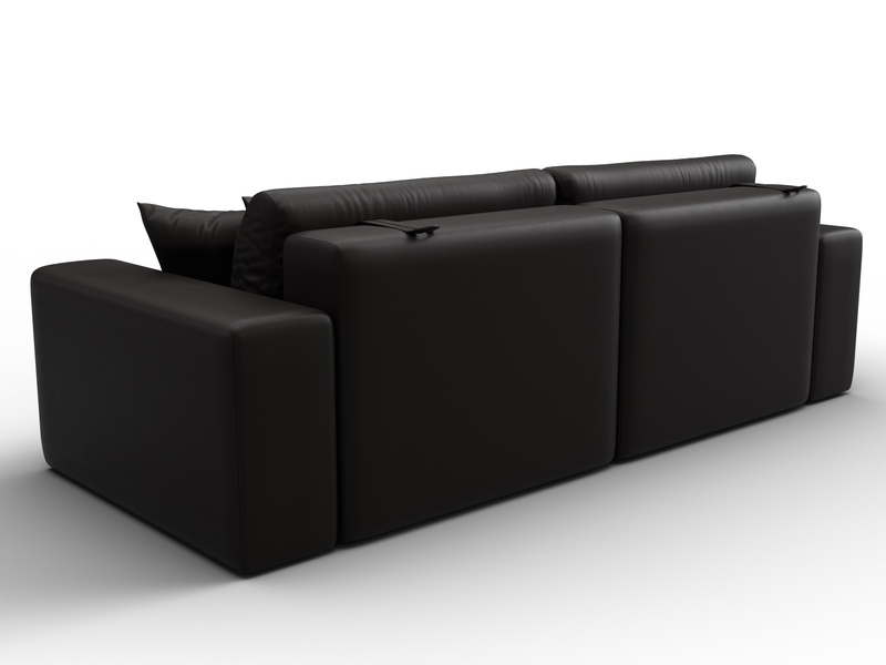 Диван прямой Лига-036 НПБ Классик, Экокожа, GRIFON 12 коричневый