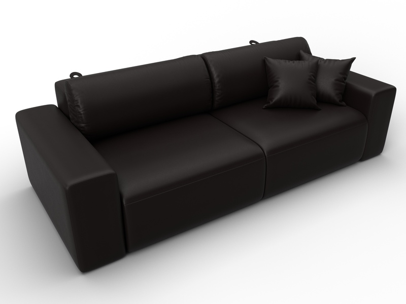 Диван прямой Лига-036 НПБ Классик, Экокожа, GRIFON 12 коричневый