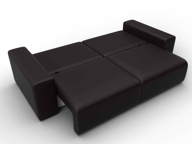 Диван прямой Лига-036 НПБ Классик, Экокожа, GRIFON 12 коричневый