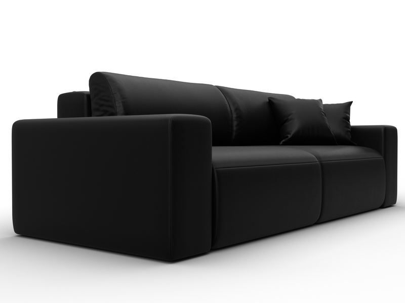 Диван прямой Лига-036 НПБ Классик, Экокожа, GRIFON 18 черный