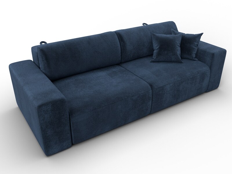 Диван прямой Лига-036 НПБ Классик, Велюр, TOWER 13 синий