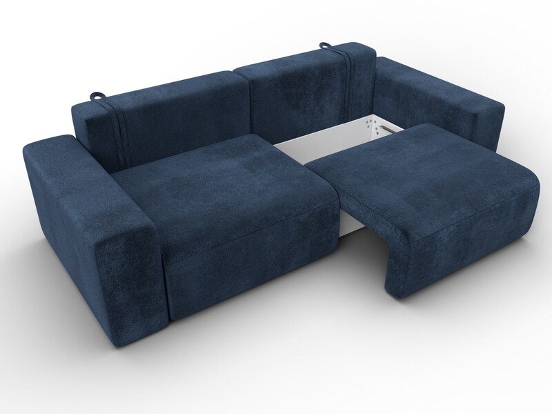 Диван прямой Лига-036 НПБ Классик, Велюр, TOWER 13 синий