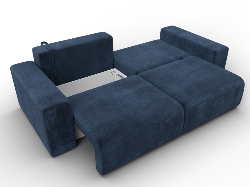 Диван прямой Лига-036 НПБ Классик, Велюр, TOWER 13 синий