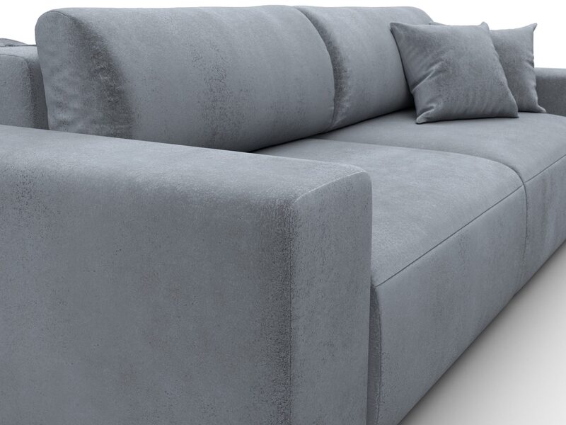 Диван прямой Лига-036 НПБ Классик, Велюр, TOWER 10 серый