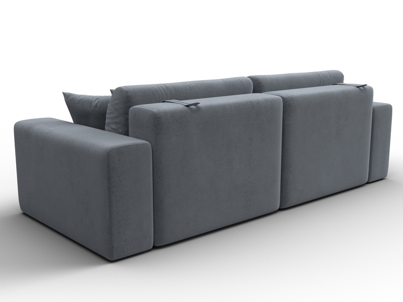 Диван прямой Лига-036 НПБ Классик, Велюр, TOWER 10 серый