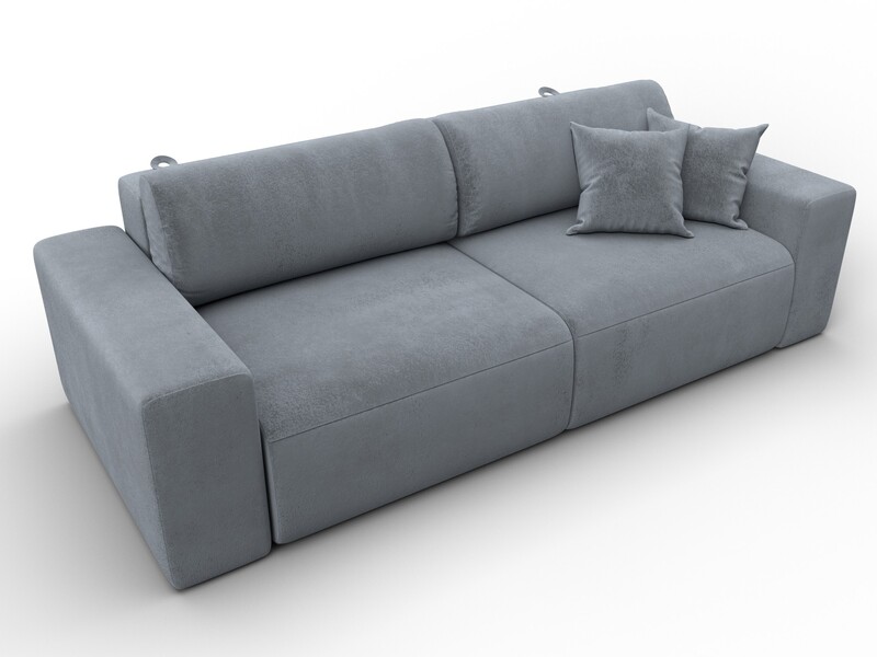 Диван прямой Лига-036 НПБ Классик, Велюр, TOWER 10 серый