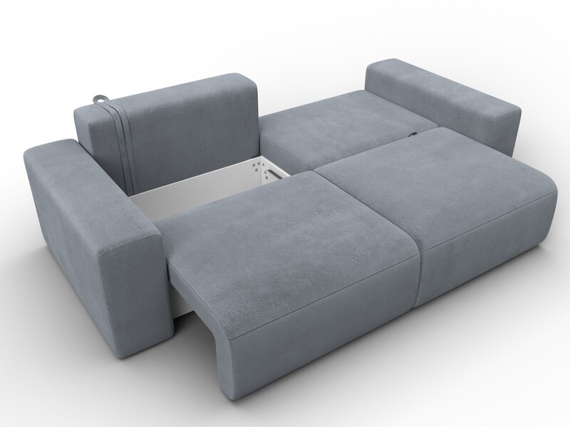 Диван прямой Лига-036 НПБ Классик, Велюр, TOWER 10 серый