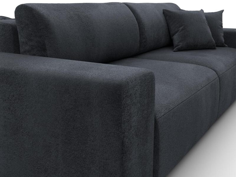 Диван прямой Лига-036 НПБ Классик, Велюр, TOWER 11 темно-серый