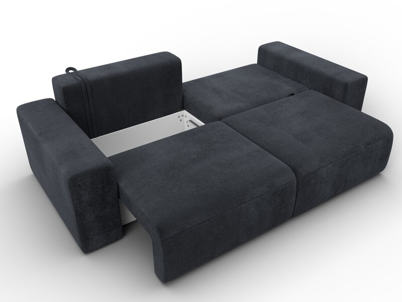 Диван прямой Лига-036 НПБ Классик, Велюр, TOWER 11 темно-серый