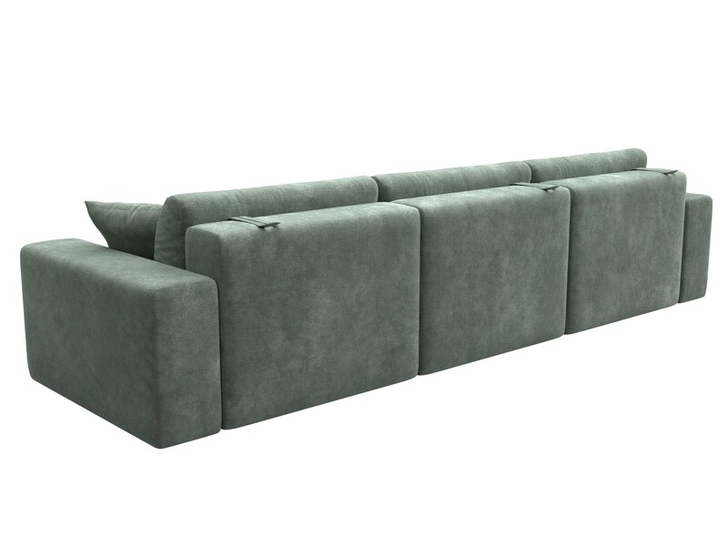 Диван прямой Лига-036 НПБ Классик Лонг, Велюр, BRUT 08 зеленый