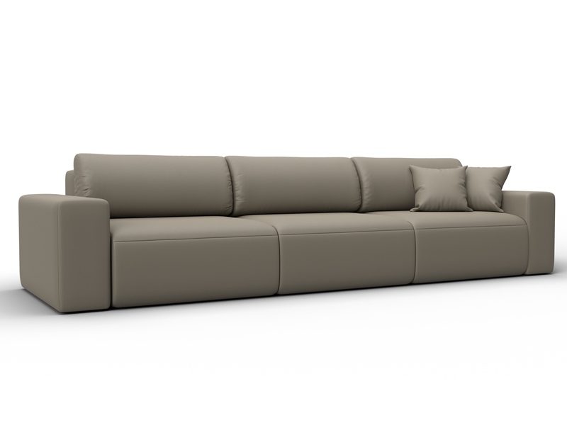 Диван прямой Лига-036 НПБ Классик Лонг, Экокожа, GRIFON 04 бежевый