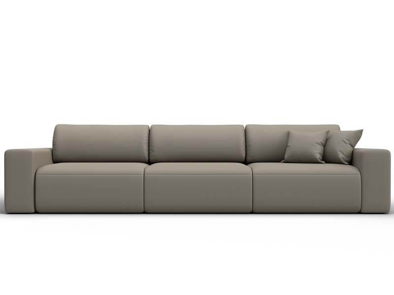 Диван прямой Лига-036 НПБ Классик Лонг, Экокожа, GRIFON 04 бежевый