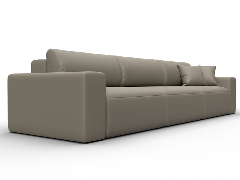 Диван прямой Лига-036 НПБ Классик Лонг, Экокожа, GRIFON 04 бежевый