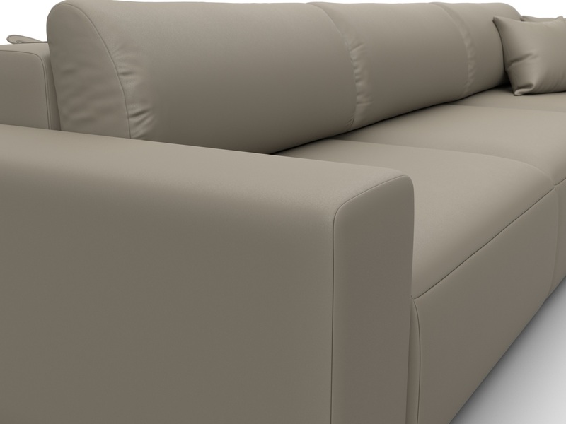 Диван прямой Лига-036 НПБ Классик Лонг, Экокожа, GRIFON 04 бежевый