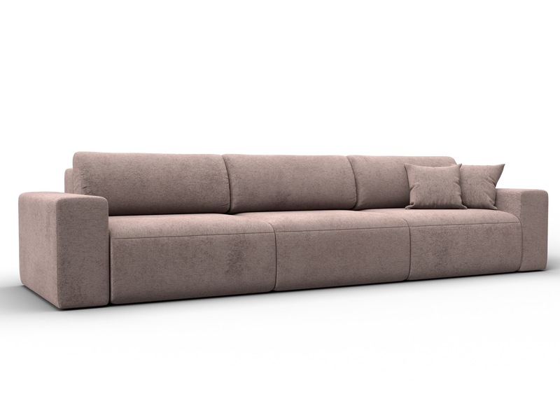 Диван прямой Лига-036 НПБ Классик Лонг, Велюр, TOWER 05 бежевый