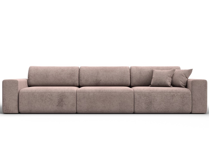 Диван прямой Лига-036 НПБ Классик Лонг, Велюр, TOWER 05 бежевый