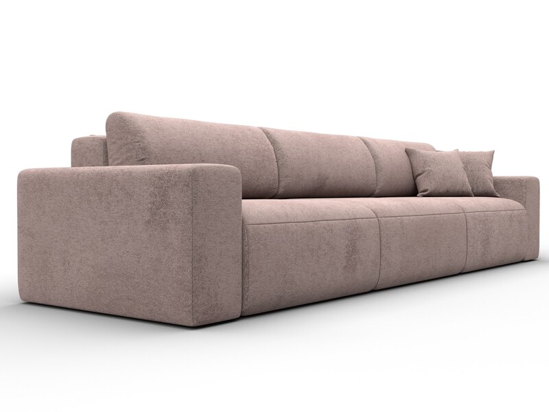 Диван прямой Лига-036 НПБ Классик Лонг, Велюр, TOWER 05 бежевый